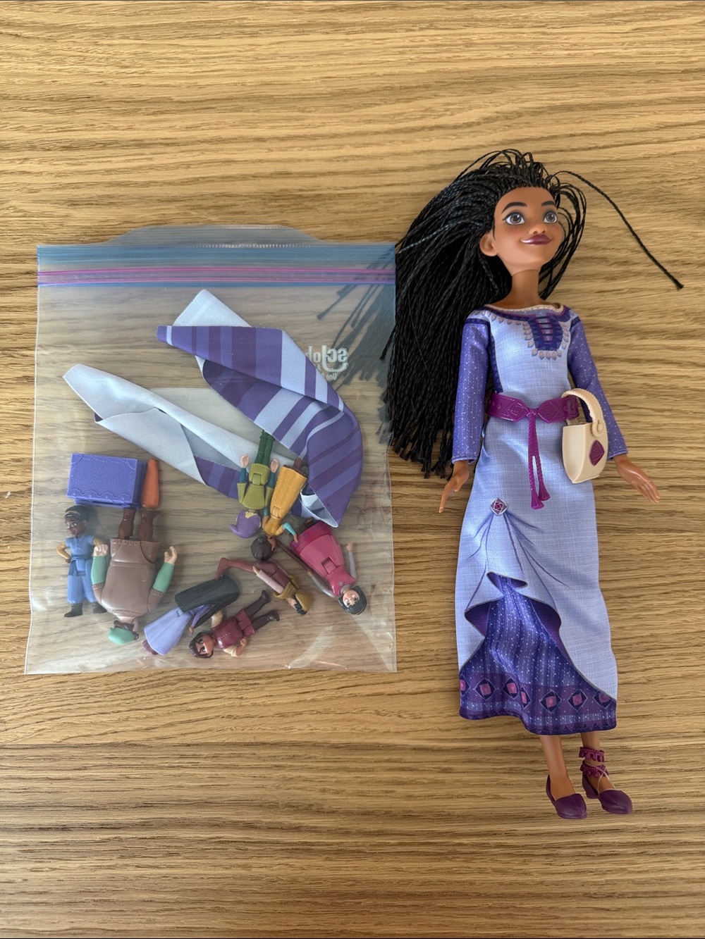 Wish Mattel Doll Set - including Asha full size doll + 8 figurines